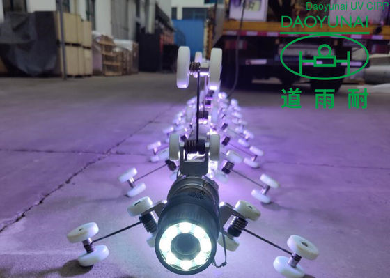 स्मॉल लाइट ट्रेन CIPP UV क्योरिंग सिस्टम पारंपरिक हाई वोल्टेज मर्करी DN200-600